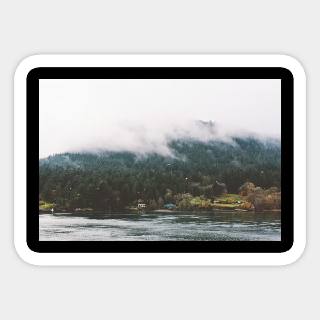 Vancouver Island Fog Sticker by Admkng